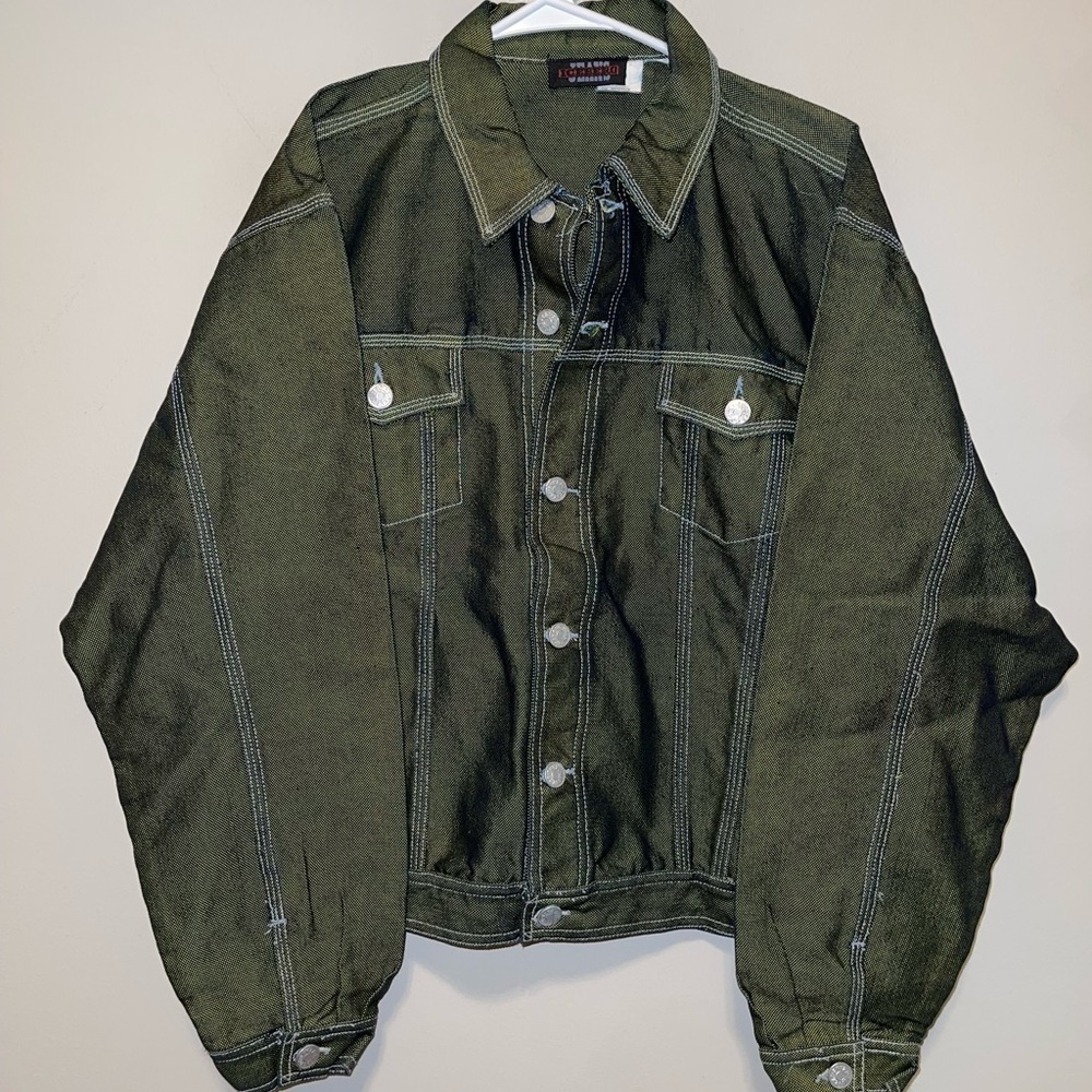 Vintages Iceberg  History Donald Duck Denim Men Jacket Size 18 - Picture 3 of 5